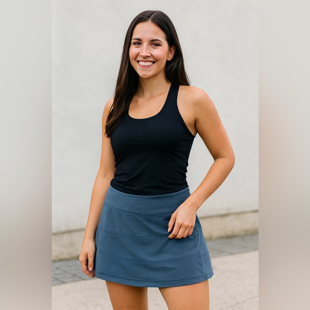 Lululemon Athletica Pace Rival Blue Skort -Size 6 Tall- Women’s Activewear